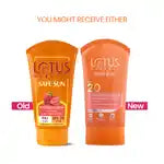 Lotus Herbals Safe Sun Sunscreen Cream - Berry | SPF 20 | PA+ | Sweat & Waterproof | Non-Greasy | 50 gm