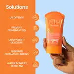 Lotus Herbals Safe Sun Sunscreen Cream - Berry | SPF 20 | PA+ | Sweat & Waterproof | Non-Greasy | 50 gm